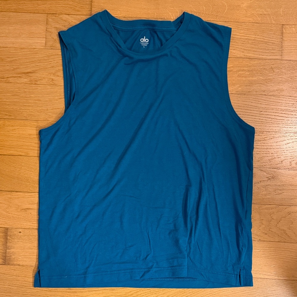 ALO Yoga Blue Men's Tank Top